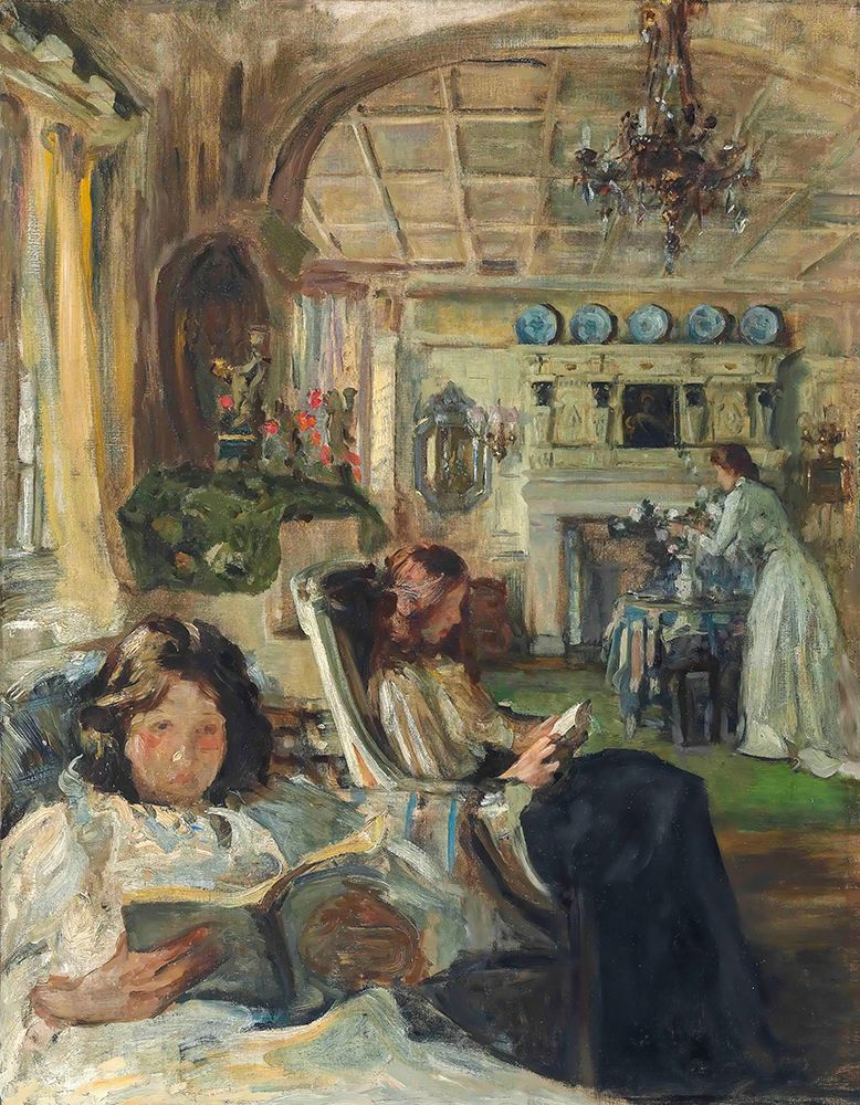 The Drawing Room ca 1900 art print by James Jebusa Shannon for $57.95 CAD