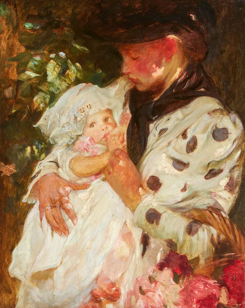 The Flower Girl art print by James Jebusa Shannon for $57.95 CAD
