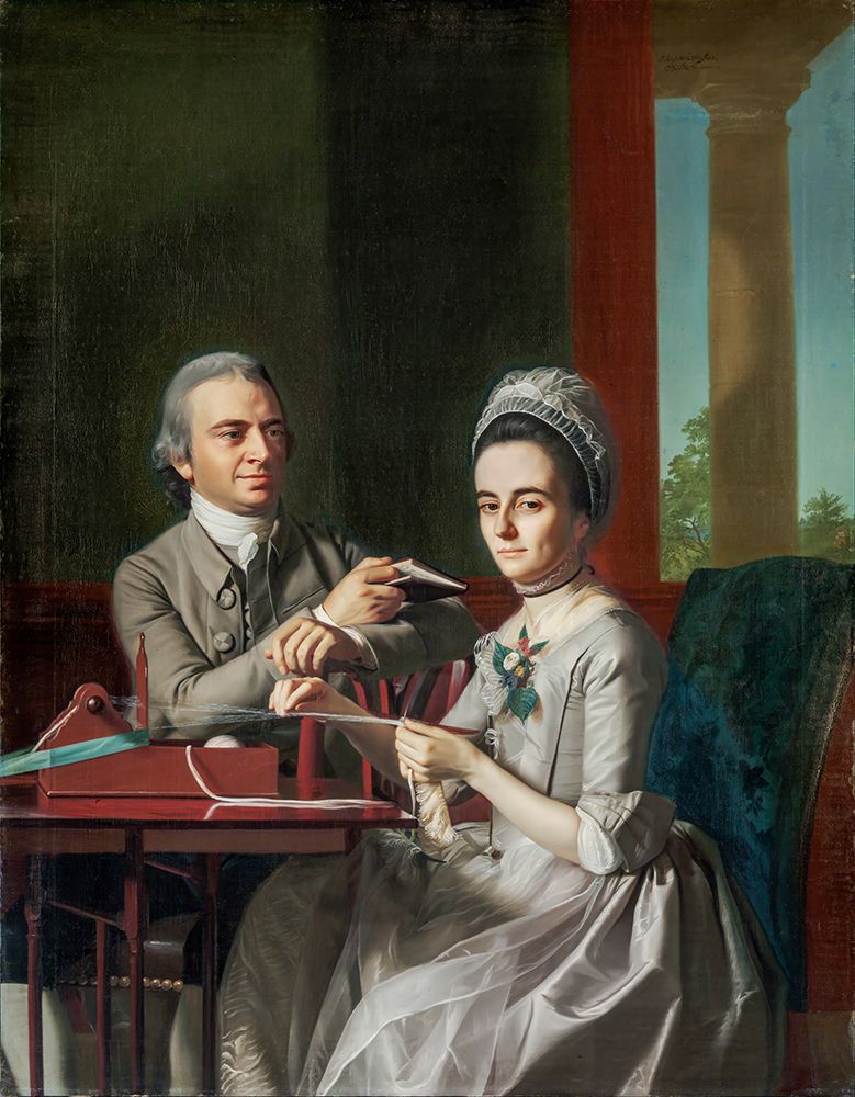 Portrait Of Mr And Mrs Thomas Mifflin, Sarah Morris art print by John Singleton Copley for $57.95 CAD