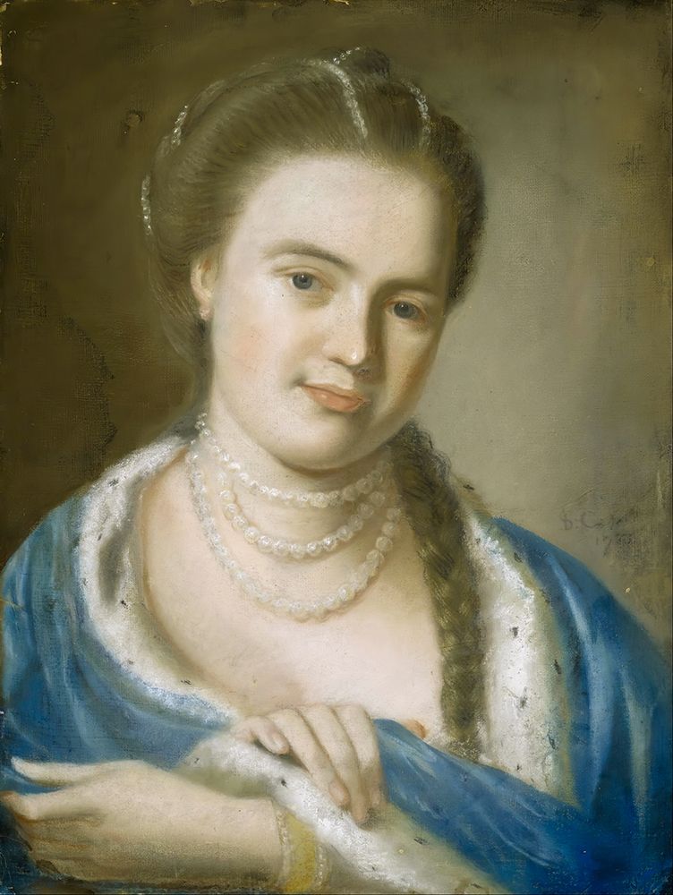 Portrait of Mrs Gawen Brown 1763 art print by John Singleton Copley for $57.95 CAD