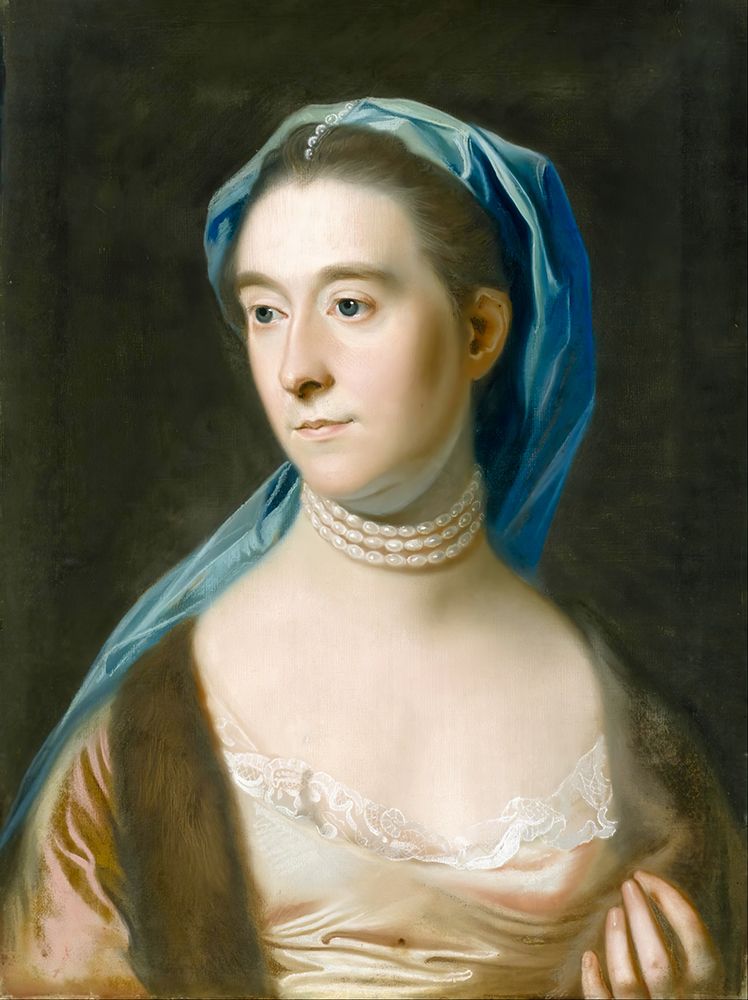 Portrait of Mrs Joseph Henshaw 1768 art print by John Singleton Copley for $57.95 CAD