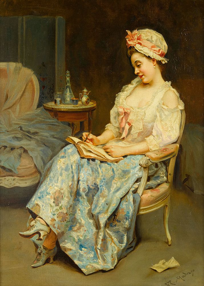 A Moment of Reflection art print by Raimundo de Madrazo y Garreta for $57.95 CAD