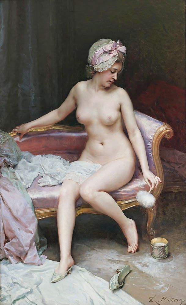 After the Bath, Nude Woman ca 1895 art print by Raimundo de Madrazo y Garreta for $57.95 CAD
