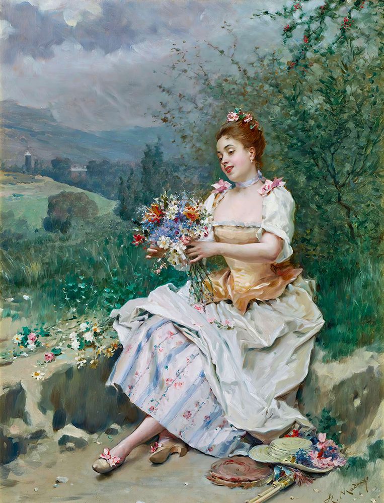 The Flower Bouquet art print by Raimundo de Madrazo y Garreta for $57.95 CAD
