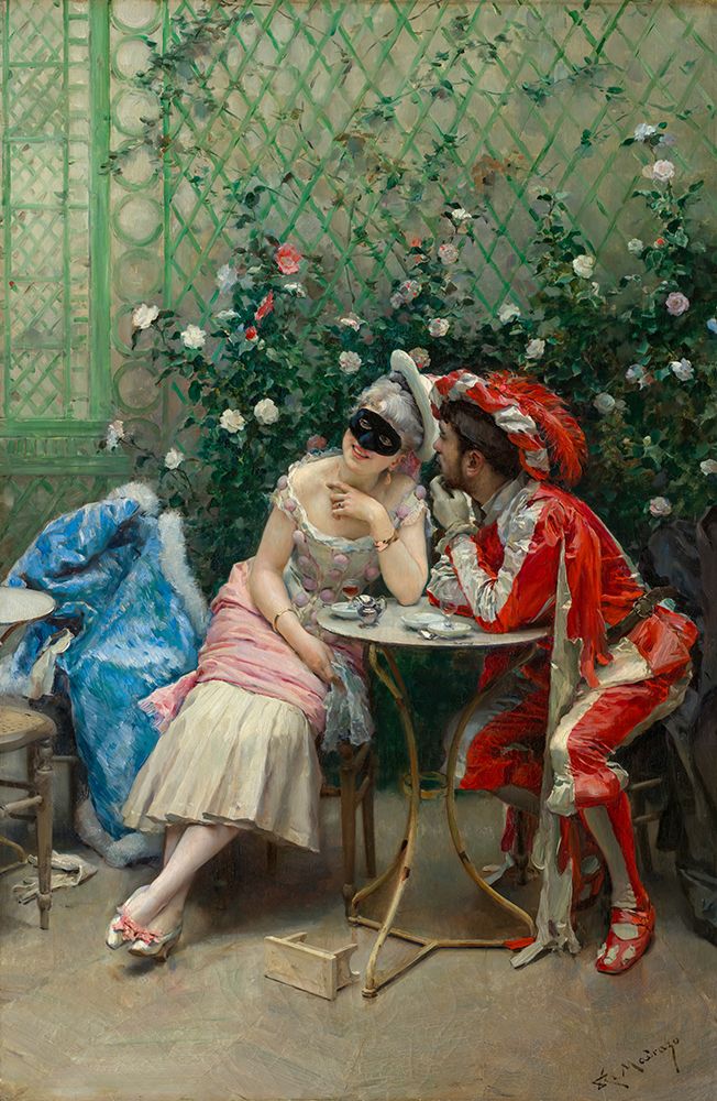 Masqueraders 1875 art print by Raimundo de Madrazo y Garreta for $57.95 CAD