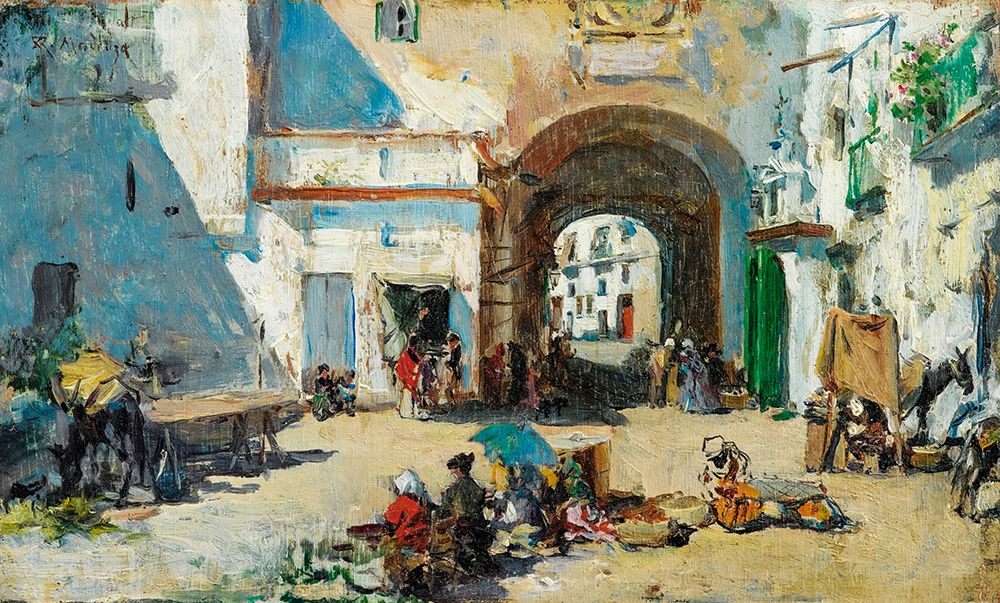 Street Scene art print by Raimundo de Madrazo y Garreta for $57.95 CAD