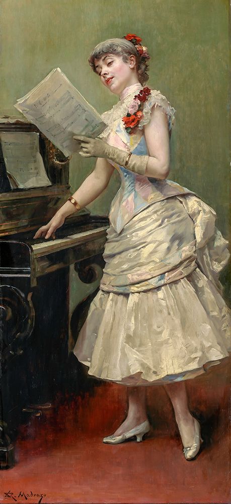 The Singer ca 1880 art print by Raimundo de Madrazo y Garreta for $57.95 CAD