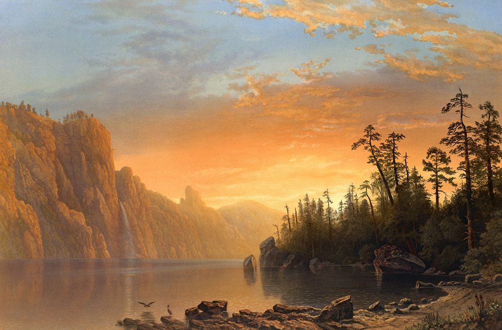 Sunset in California ca 1861 art print by Albert Bierstadt for $57.95 CAD