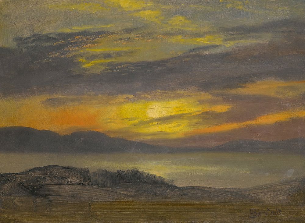 Sunset art print by Albert Bierstadt for $57.95 CAD