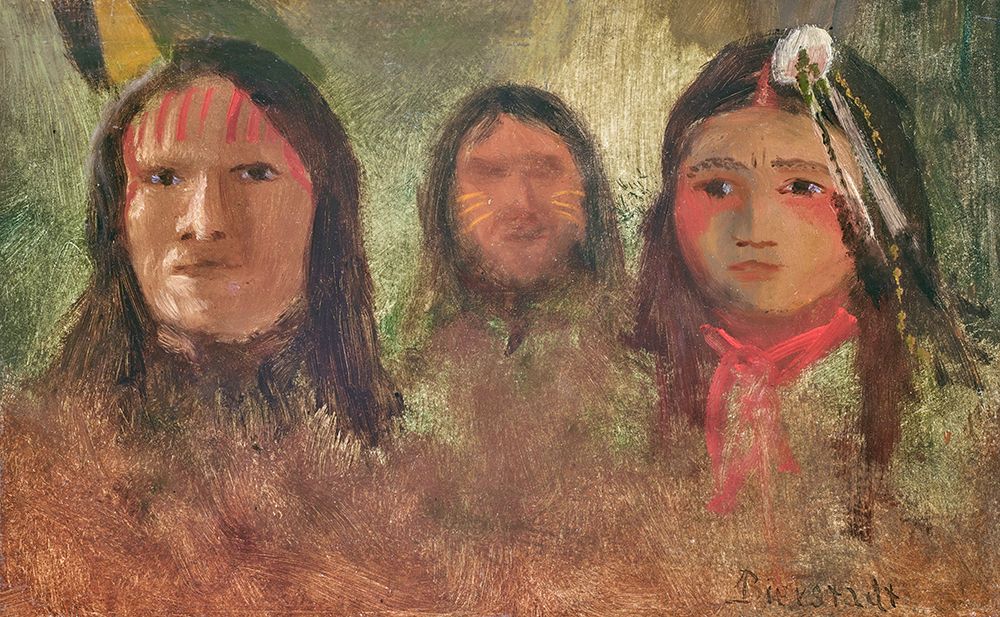 Three Indians 1888 art print by Albert Bierstadt for $57.95 CAD