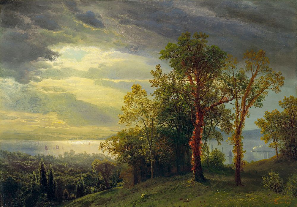 View on the Hudson 1870 art print by Albert Bierstadt for $57.95 CAD