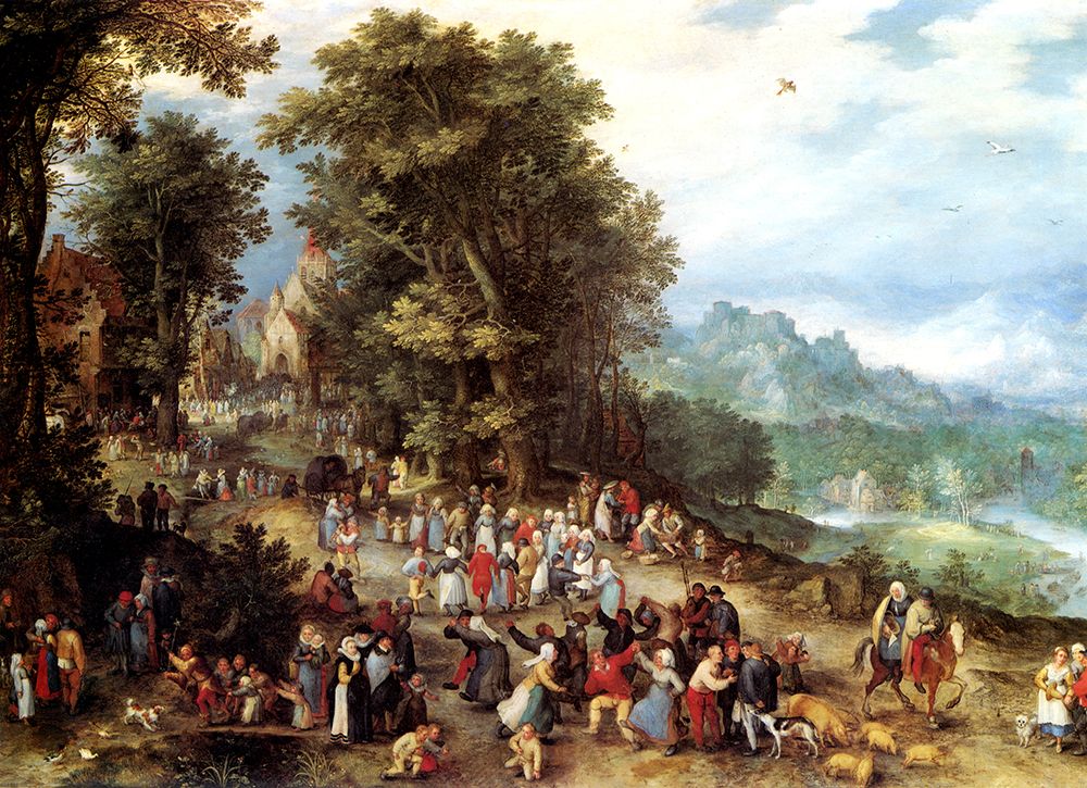A Flemish Fair 1600 art print by Pieter Bruegel the Elder for $57.95 CAD