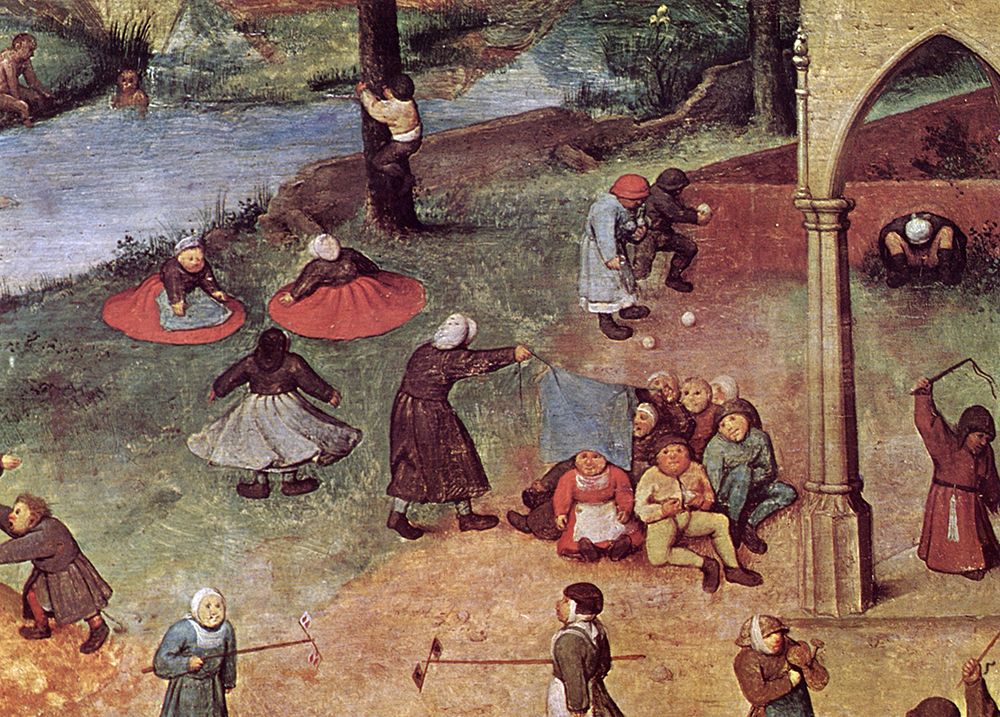 Childrens Games detail 2 1560 art print by Pieter Bruegel the Elder for $57.95 CAD