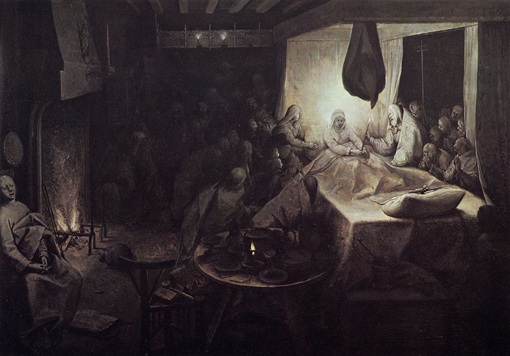 Death of the Virgin ca 1564 art print by Pieter Bruegel the Elder for $57.95 CAD