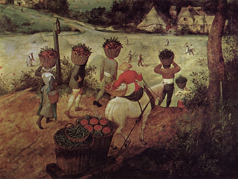 Hay Making detail 1 1565 art print by Pieter Bruegel the Elder for $57.95 CAD