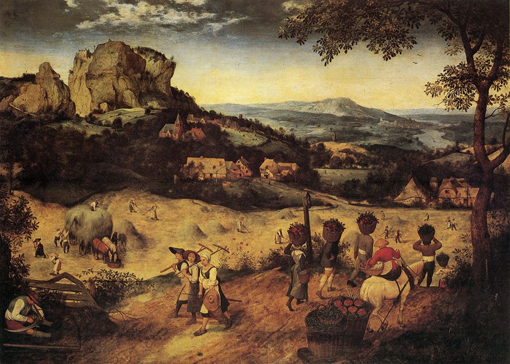 Hay Making 1565 art print by Pieter Bruegel the Elder for $57.95 CAD