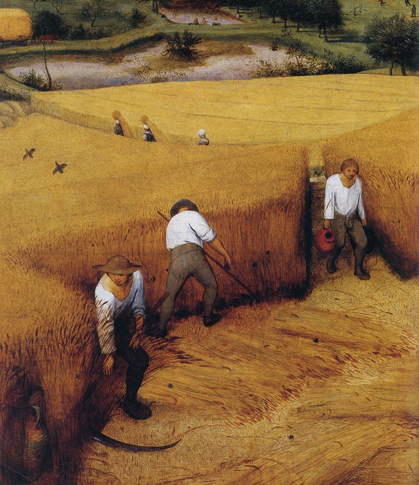 The Corn Harvest detail 1565 art print by Pieter Bruegel the Elder for $57.95 CAD