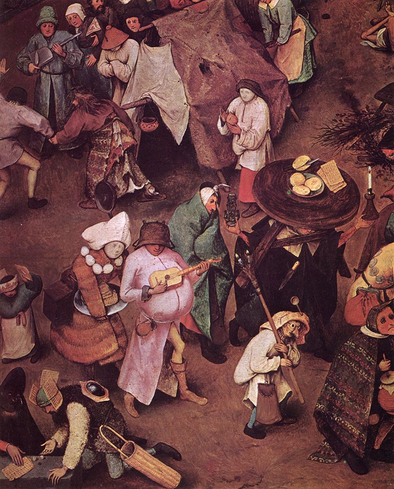The Fight between the Carnival and Lent detail 1559 art print by Pieter Bruegel the Elder for $57.95 CAD