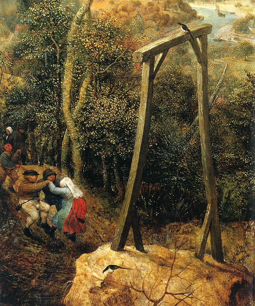 The Magpie on the Gallows detail 2 1568 art print by Pieter Bruegel the Elder for $57.95 CAD