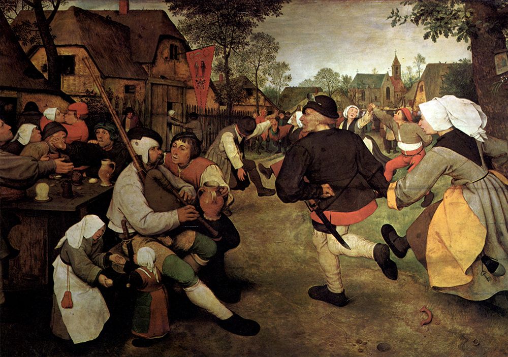 The Peasant Dance ca 1567 art print by Pieter Bruegel the Elder for $57.95 CAD