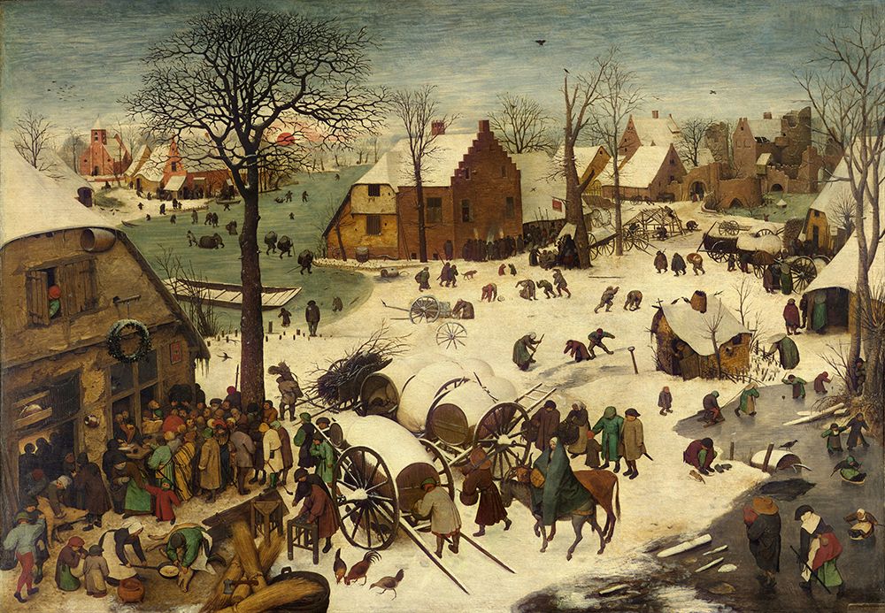 The Peoples Census at Bethlehem 1566 art print by Pieter Bruegel the Elder for $57.95 CAD