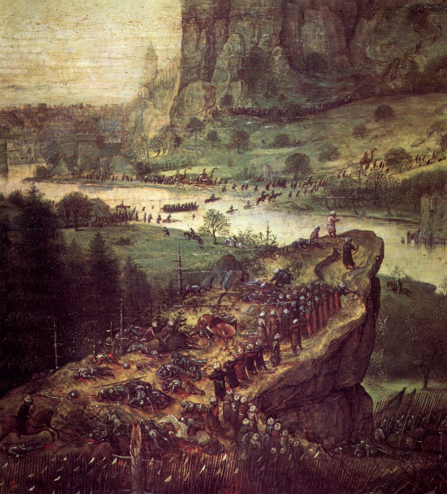 The Suicide of Saul detail 1562 art print by Pieter Bruegel the Elder for $57.95 CAD