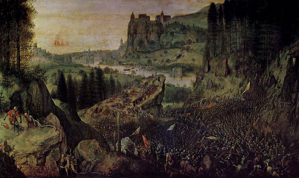 The Suicide of Saul 1562 art print by Pieter Bruegel the Elder for $57.95 CAD