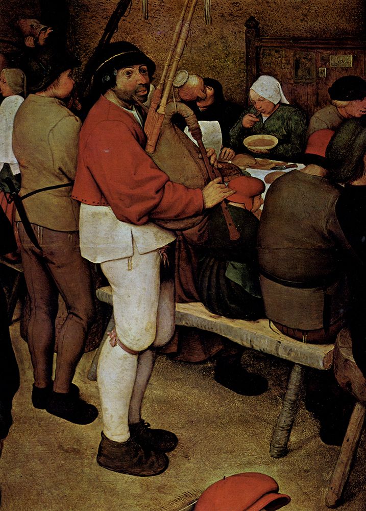 The Wedding Banquet detail 2 1567 art print by Pieter Bruegel the Elder for $57.95 CAD