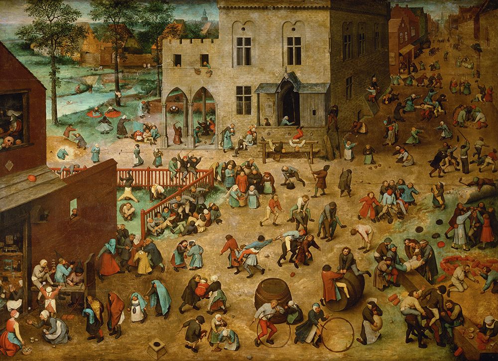 Childrens Games 1560 art print by Pieter Bruegel the Elder for $57.95 CAD