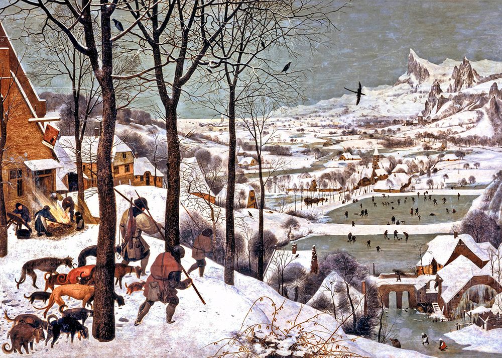 Hunters in the Snow Winter art print by Pieter Bruegel the Elder for $57.95 CAD