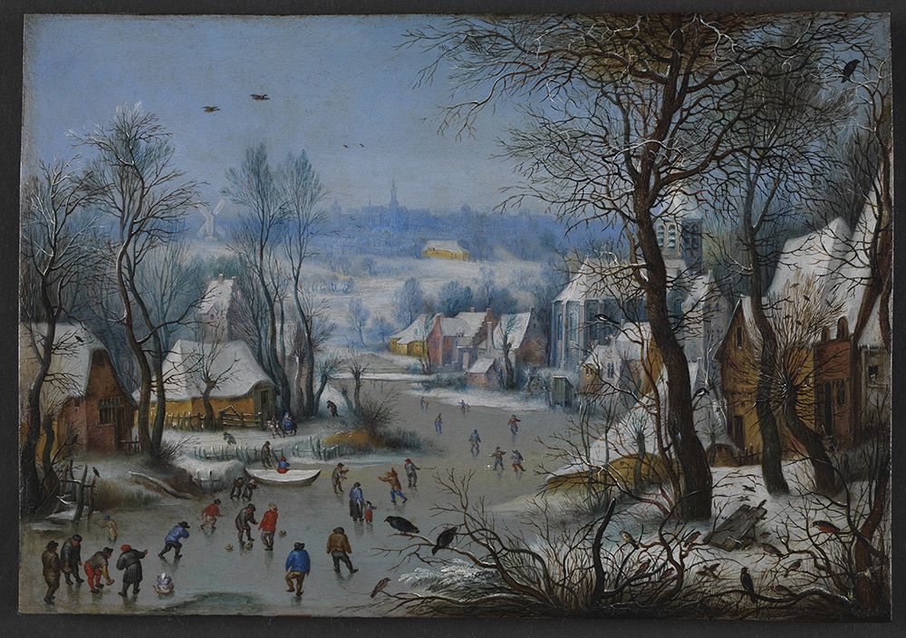 Winter Scenery ca 1600 art print by Pieter Bruegel the Elder for $57.95 CAD
