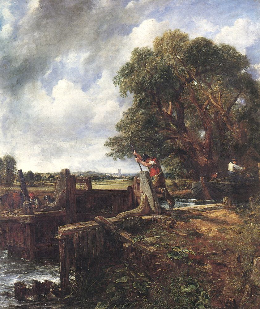 A Boat Passing a Lock 1823 art print by John Constable for $57.95 CAD