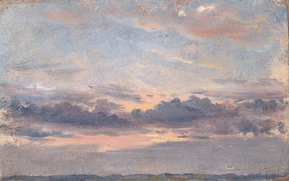 A Cloud Study, Sunset ca 1821 art print by John Constable for $57.95 CAD