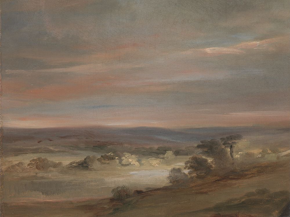 A View on Hampstead Heath, Early Morning art print by John Constable for $57.95 CAD