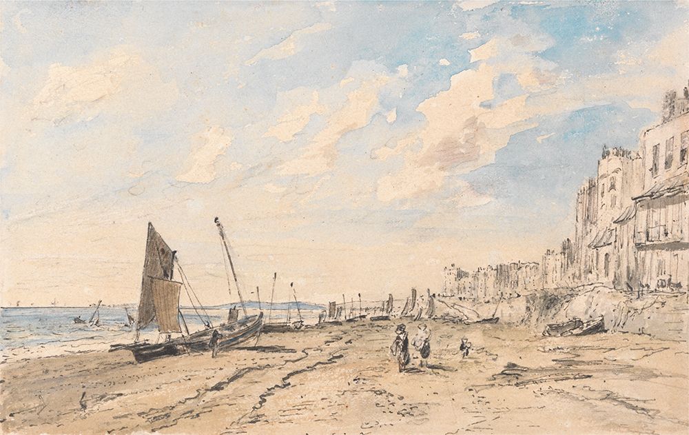 Brighton Beach Looking West art print by John Constable for $57.95 CAD
