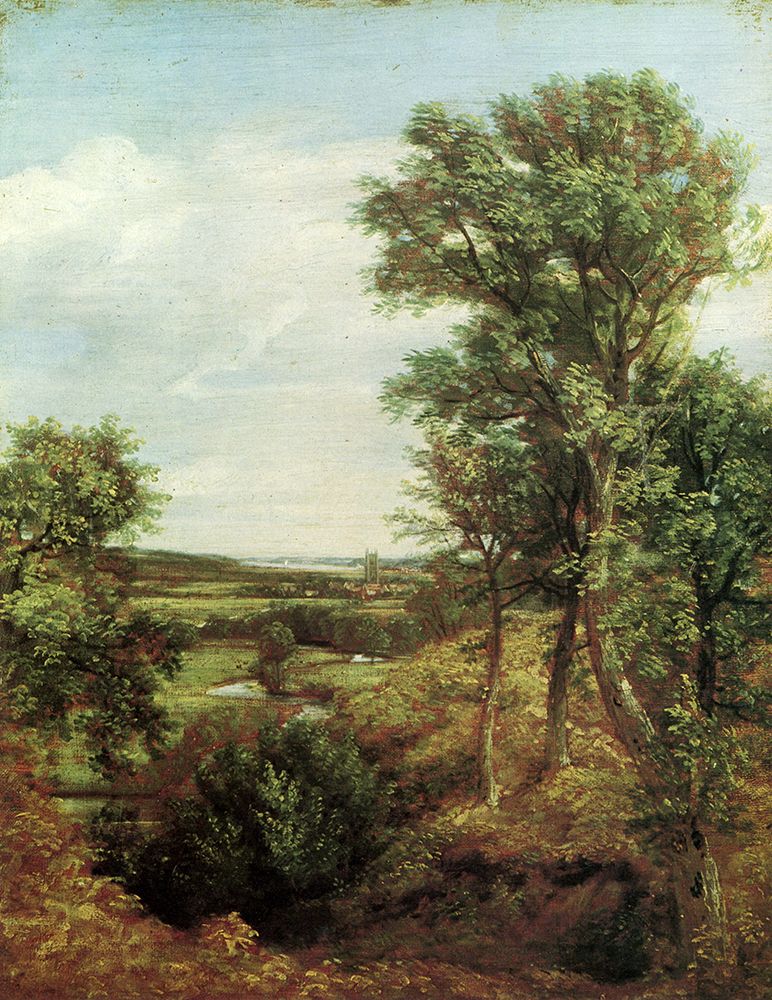 Dedham from Langham 1802 art print by John Constable for $57.95 CAD