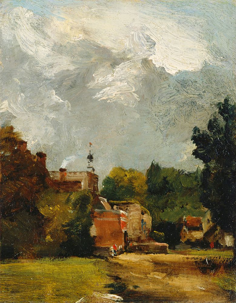 East Bergholt Church 1809 art print by John Constable for $57.95 CAD