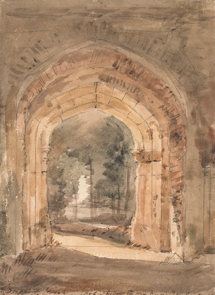 East Bergholt Church, Looking Out the South Archway of the Ruined Tower 1806 art print by John Constable for $57.95 CAD
