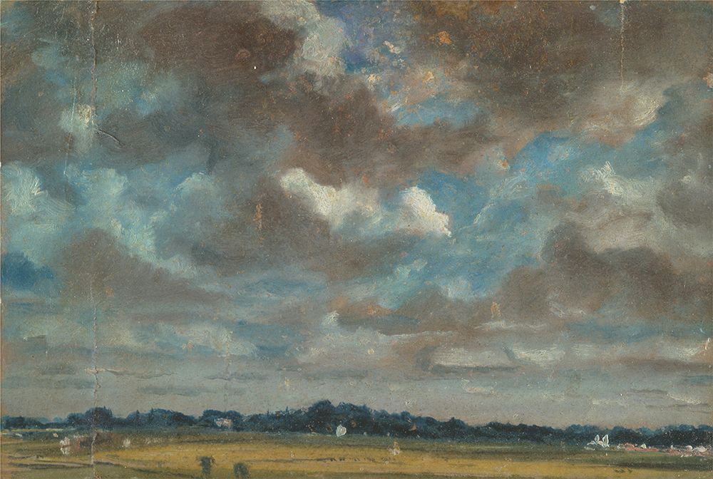Extensive Landscape with Grey Clouds ca 1821 art print by John Constable for $57.95 CAD