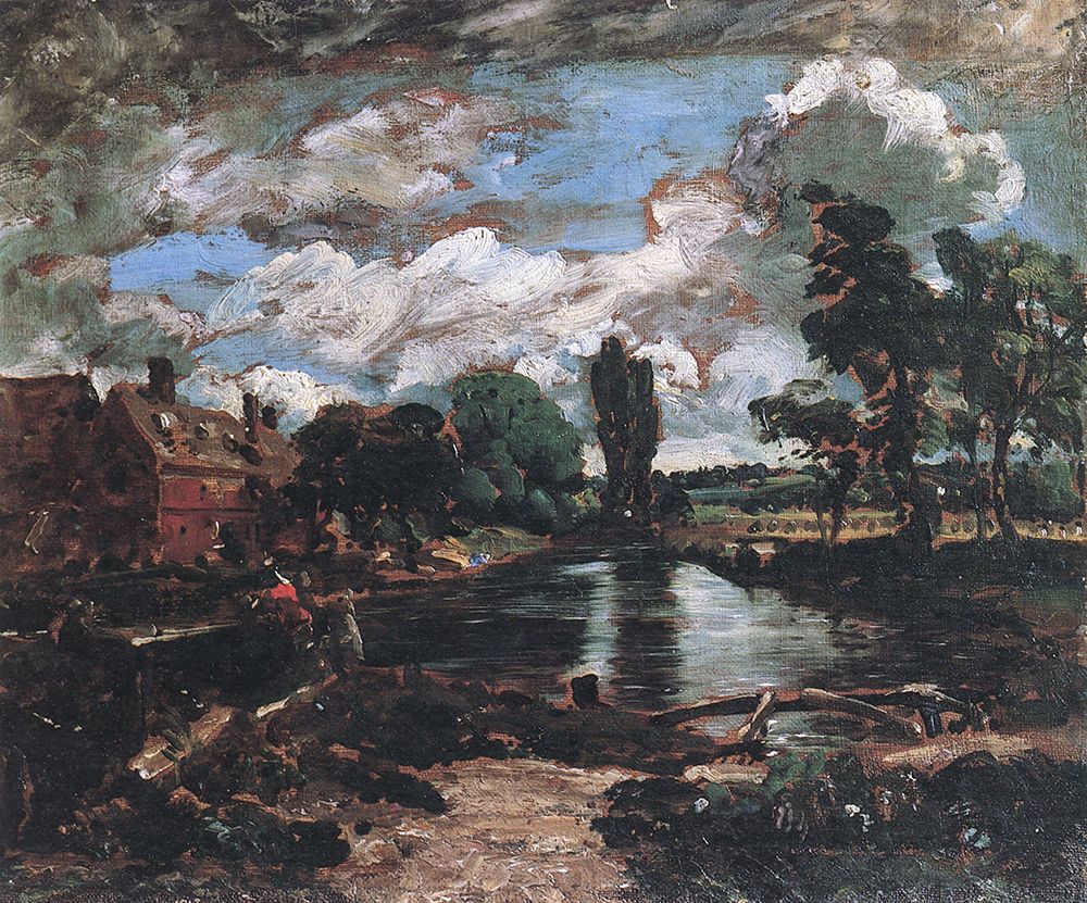 Flatford Mill from the Lock 1811 art print by John Constable for $57.95 CAD