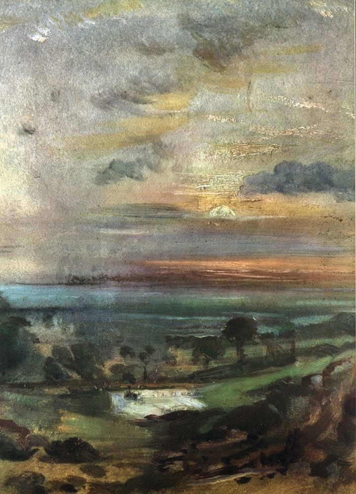 Hampstead, evening ca1822 art print by John Constable for $57.95 CAD