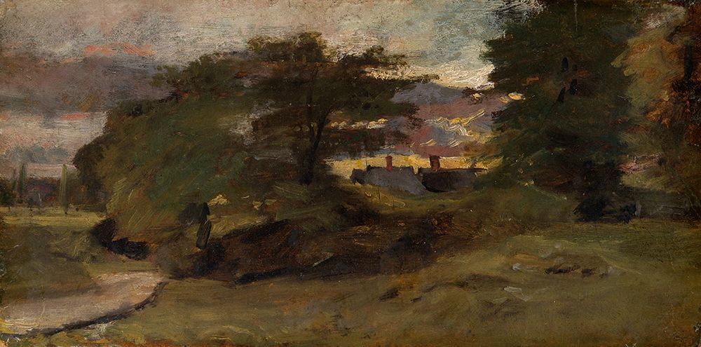 Landscape with Cottages 1809 art print by John Constable for $57.95 CAD