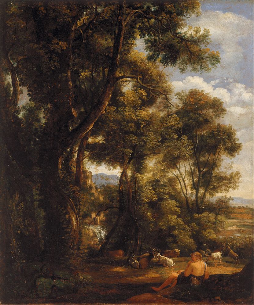 Landscape with goatherd and goats 1823 art print by John Constable for $57.95 CAD
