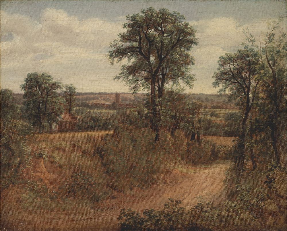 Lane near Dedham 1802 art print by John Constable for $57.95 CAD
