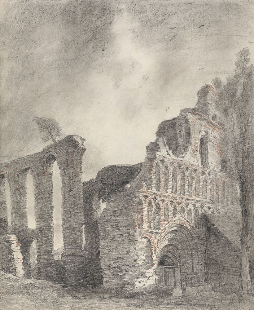 Ruin of St. Botolphs Priory, Colchester ca 1809 art print by John Constable for $57.95 CAD