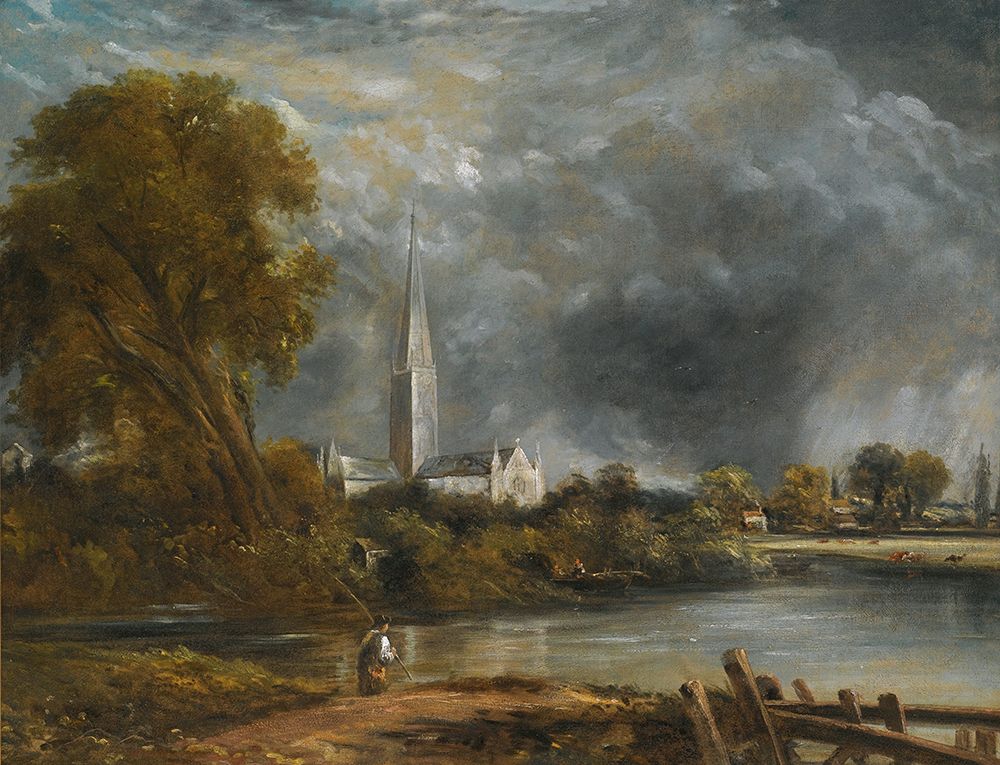 Salisbury Cathedral From The Meadows II art print by John Constable for $57.95 CAD