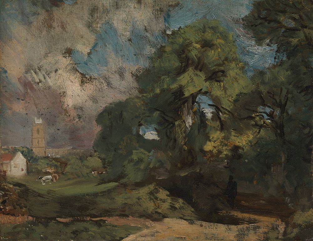 Stoke-by-Nayland ca 1810 art print by John Constable for $57.95 CAD