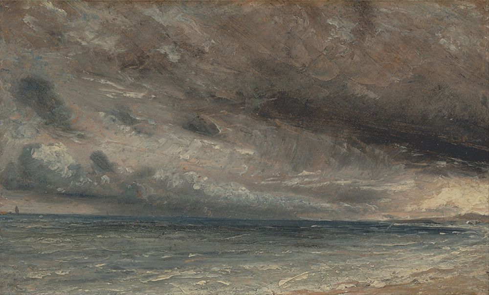 Stormy Sea, Brighton ca 1828 art print by John Constable for $57.95 CAD