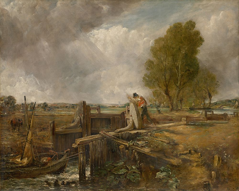Study of A boat passing a lock art print by John Constable for $57.95 CAD