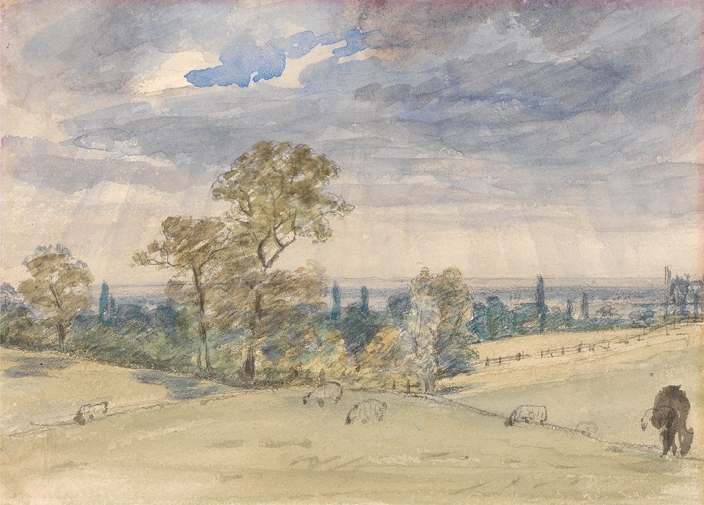 Suffolk Landscape art print by John Constable for $57.95 CAD